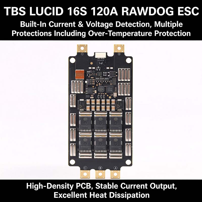 Drone Battery High Voltage - TBS LUCID 16S 120A RAWDOG ESC،