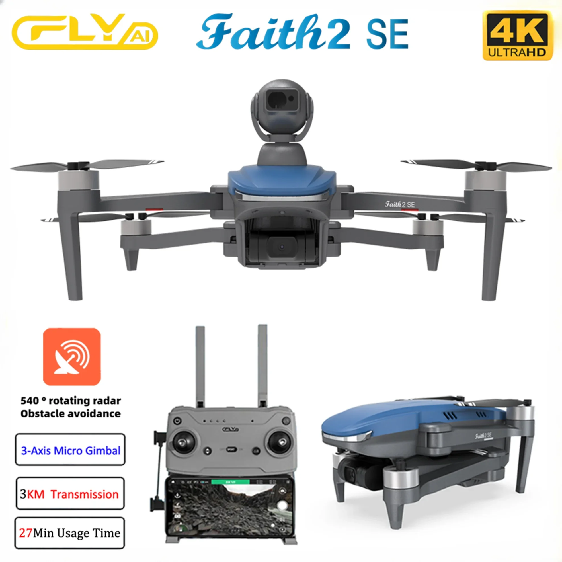 الإيمان 2 SE مع 540 °   تجنب ا - مراجعة Jjrc Drone X12 وسعره